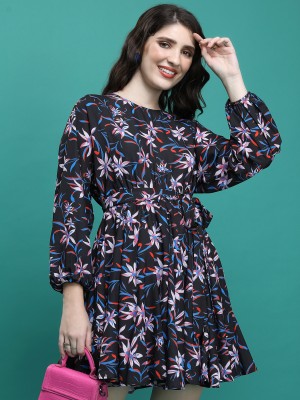 KETCH Women A-line Multicolor Dress