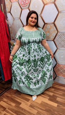 TIARO Women Maxi Green Full Length Dress