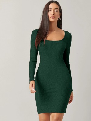 Alekya Women Bodycon Green Dress