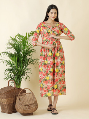 Moda Rapido Women Printed Anarkali Kurta(Multicolor)