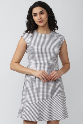 VAN HEUSEN Women A-line White, Black Dress