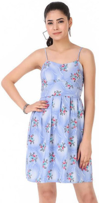 Trymisfit Women A-line Blue Mini/Short Dress