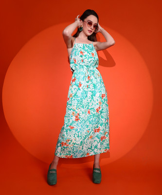 KOTTY Women Wrap Multicolor Midi/Calf Length Dress