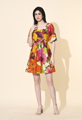 PRETTY LOVING THING Women A-line Multicolor Mini/Short Dress