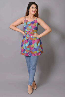 IQRAAR Women Fit and Flare Multicolor Mini/Short Dress