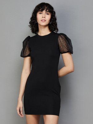 Ginger by Lifestyle Women A-line Black Dress