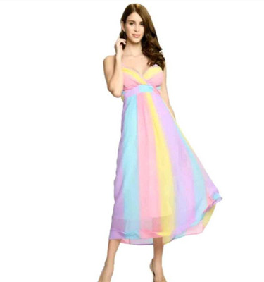 EUPHORIA WARDROBE Women Maxi Multicolor Below Knee Dress