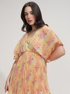 Tokyo Talkies Women Fit and Flare Multicolor Above Knee/Mid Thigh Length Dress