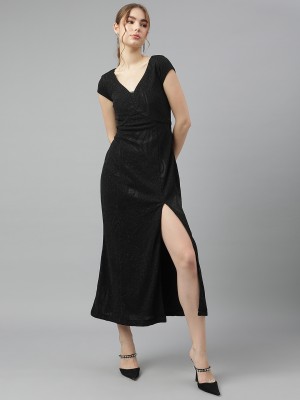 LATIN QUARTERS Women A-line Black Dress