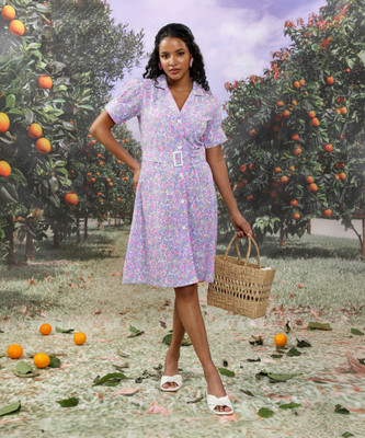 Tokyo Talkies Women Shirt Multicolor Knee Length Dress