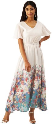 Dressberry Women Maxi White Dress