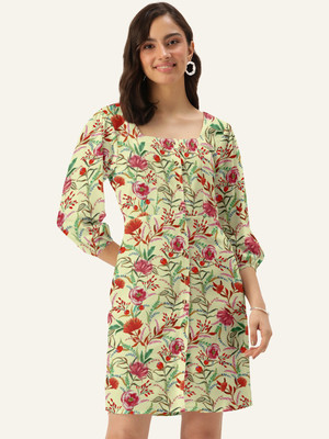 Dressberry Women Shirt Multicolor Knee Length Dress