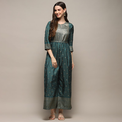 BIBA Women Ethnic Dress Multicolor Maxi/Full Length Dress