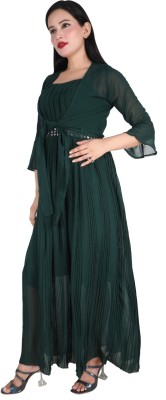 TjCreation Women Maxi Green Dress