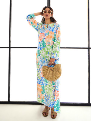 SASSAFRAS Women Bodycon Blue Midi/Calf Length Dress