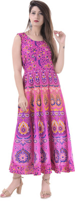 Shakshi Creations Women Maxi Multicolor Full Length Dress