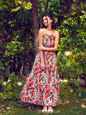 SASSAFRAS Women Maxi Multicolor Full Length Dress