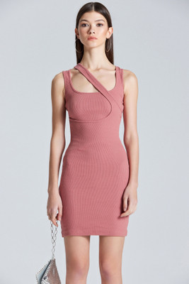 Zomoda Women Bodycon Pink Mini/Short Dress