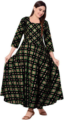 HouseOfCommon Women Maxi Black Full Length Dress