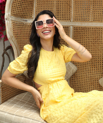 Pina Colada Women A-line Yellow Midi/Calf Length Dress