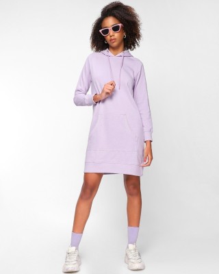 BEWAKOOF Women T Shirt Purple Dress