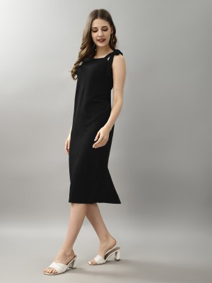 Attire Empire Women Bodycon Black Dress