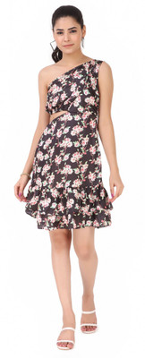 Trymisfit Women A-line Black Mini/Short Dress