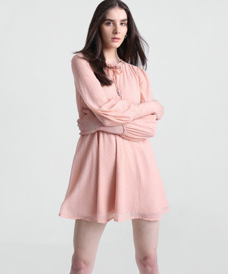 ONLY Women A-line Pink Above Knee/Mid Thigh Length Dress