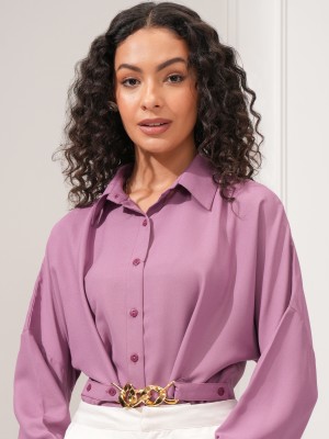 Tokyo Talkies Women Shirt Purple Dress