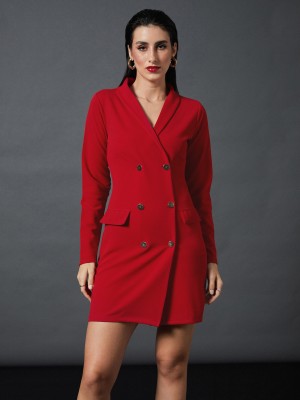 SASSAFRAS Women Shirt Red Dress