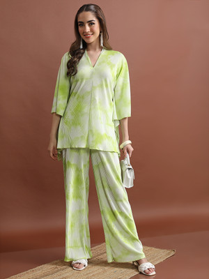 Vishudh Women Ethnic Dress White, Light Green Maxi/Full Length Dress