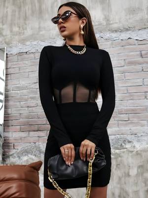 MAFIA THE STYLE STATEMENT Women Bodycon Black Dress