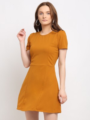 La Zoire Women A-line Yellow Dress