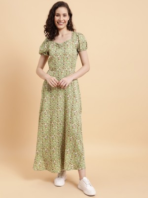 Neesh Women Maxi Green Dress