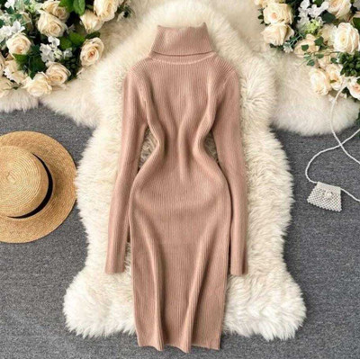 simran collections Women Bodycon Brown Midi/Calf Length Dress