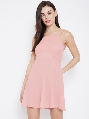 Moda Rapido Women A-line Pink Mini/Short Dress