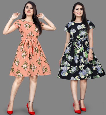 Khushi Fab Women A-line Multicolor Dress