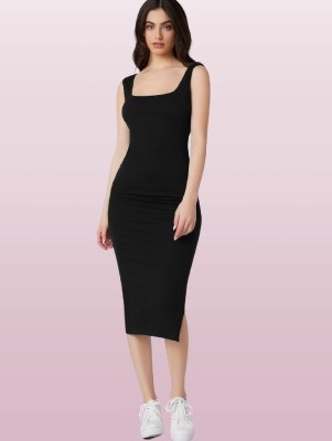 JMDEnterprises Women Bodycon Black Dress