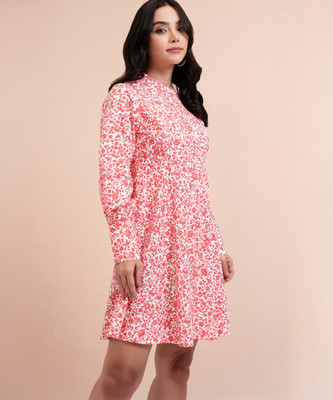 Tokyo Talkies Women A-line Multicolor Mini/Short Dress