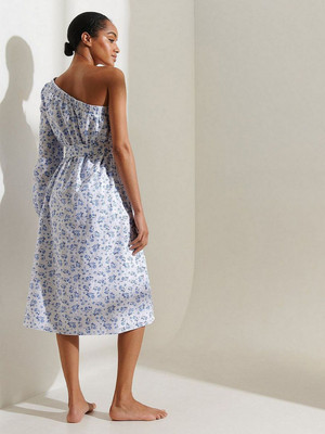 Roadster Women A-line White Midi/Calf Length Dress