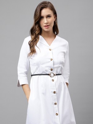 Hancock Women A-line White Dress