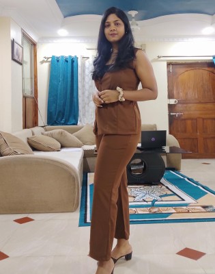 Selvia Women Two Piece Dress Brown Dress