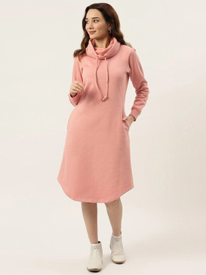 BRINNS Women A-line Pink Knee Length Dress