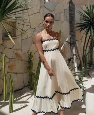 Sheetal Accociates Women Fit and Flare White Maxi/Full Length Dress