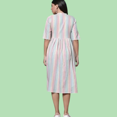 Suhani Fashionmk Women Embroidered Straight Kurta(Green, White)