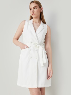 CODE by Lifestyle Women A-line White Dress