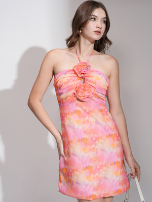 Tokyo Talkies Women A-line Multicolor Mini/Short Dress