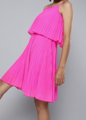 ishaanvi fashion Women A-line Pink Dress