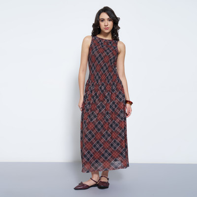 Honey By Pantaloons Women A-line Red Knee Length Dress