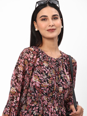R&B Women A-line Multicolor Maxi/Full Length Dress